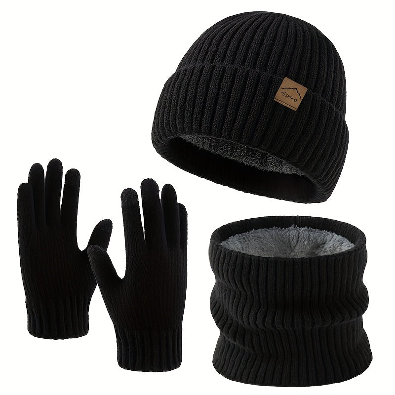 Gants tactiles thermiques en maille — lot de 3 paires, 4 coloris