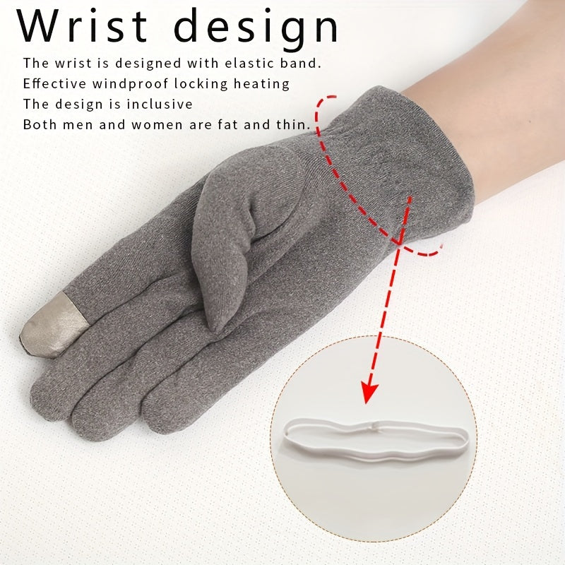 Gants thermiques fins en maille
