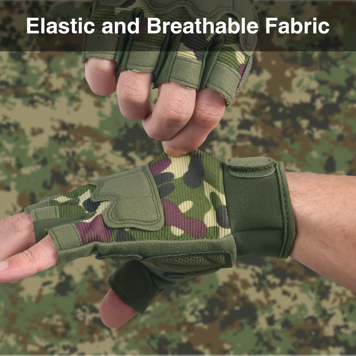 Gants de vélo pour enfant, du S au L, camouflage