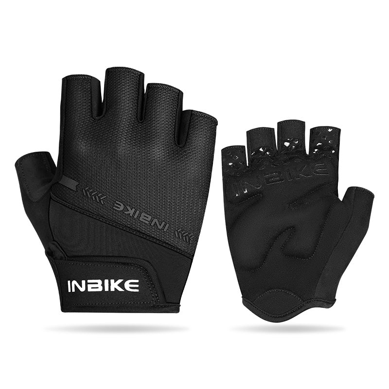 Mitaines de vélo, demi-doigts, rose, bleu, gris, noir