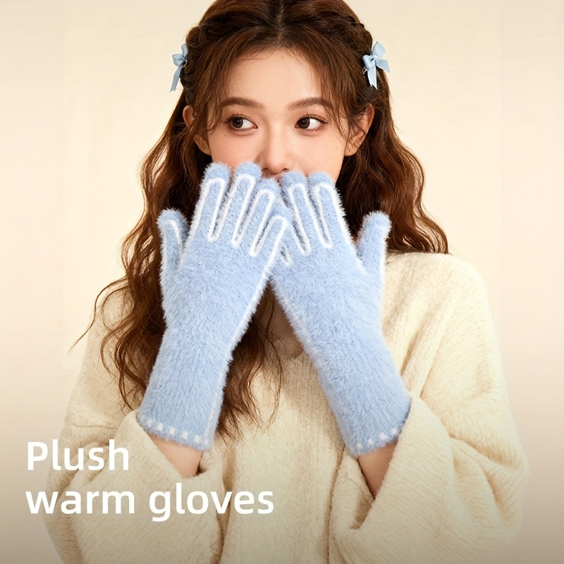 Gants tactiles coupe-vent doublés
