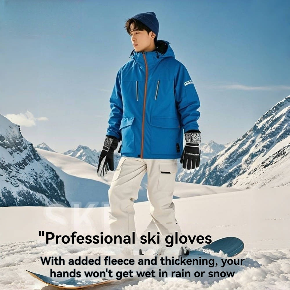 Gants tactiles coupe-vent thermiques en maille, 2 coloris