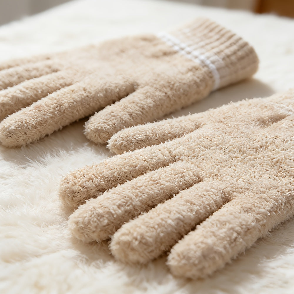 Gants en suédine, gris