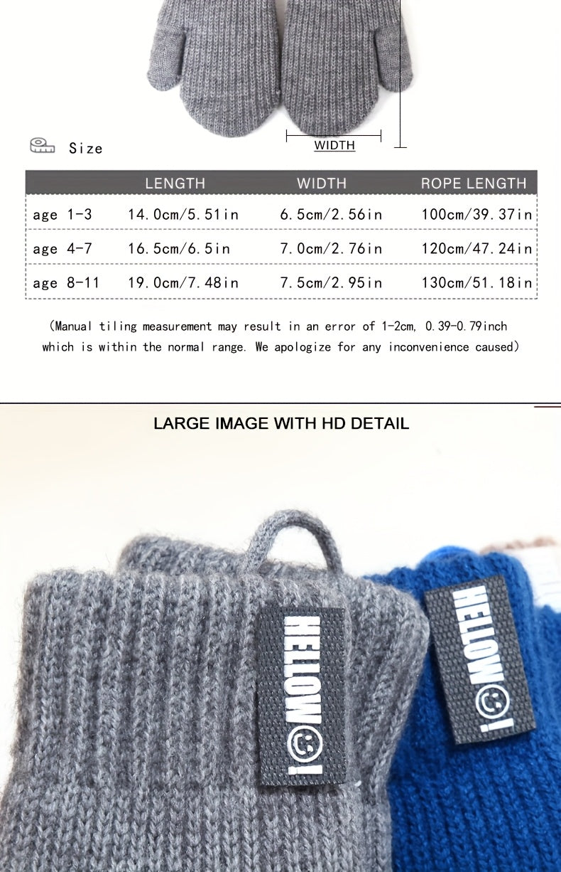 Gants doublés thermiques en laine
