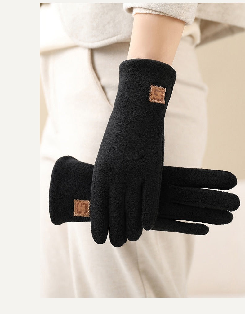 Gants de conduite en maille, noir