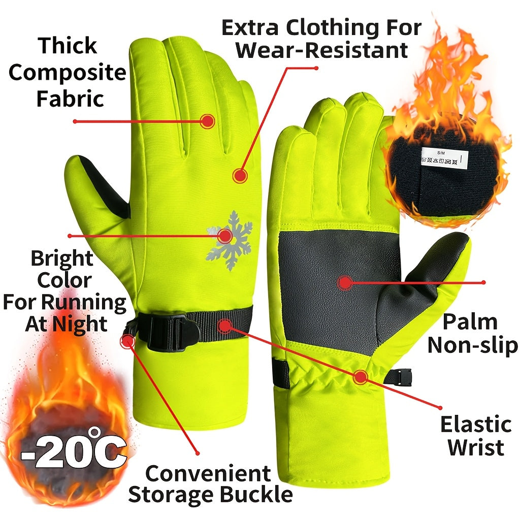 Gants de ski imperméables à flocons