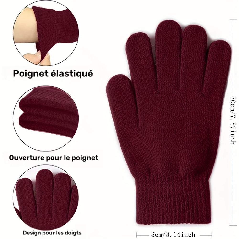 Gants de conduite de ski en maille — lot de 6 paires