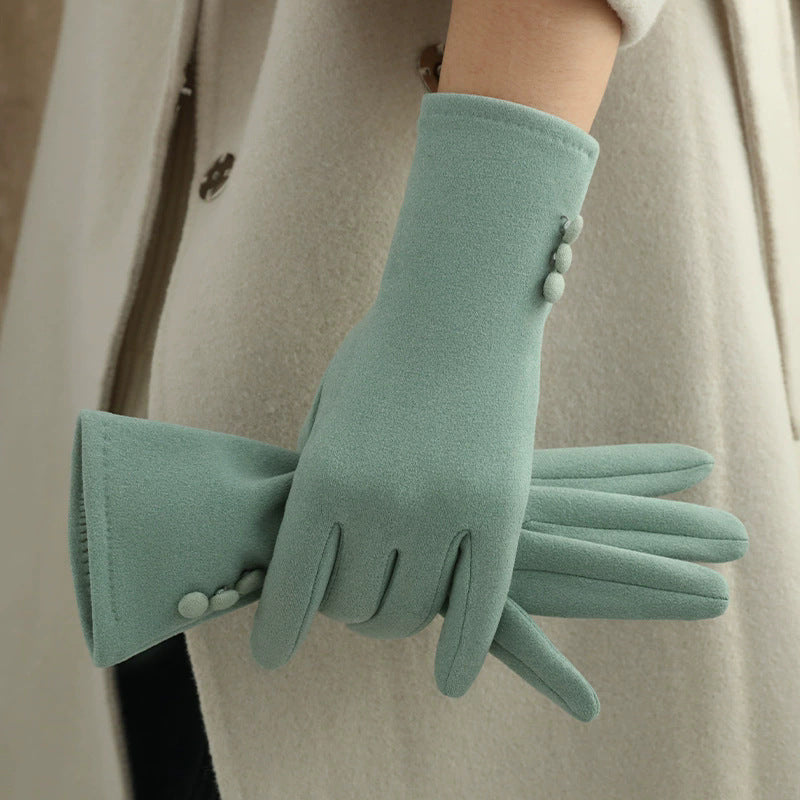 Vert Clair (Style Doublé Polaire à Trois Boutons)