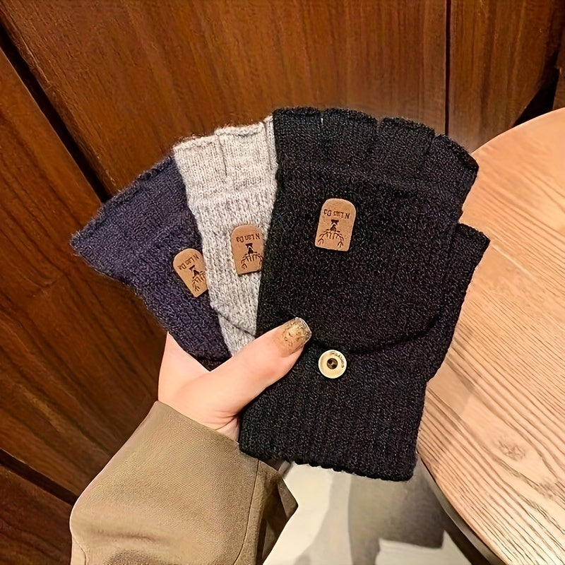 Gants sans doigts de vélo en cachemire