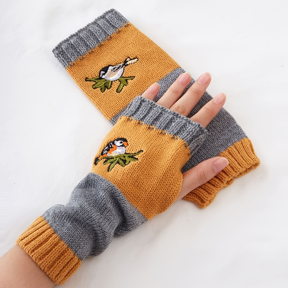 Mitaines tactiles en maille pour enfant