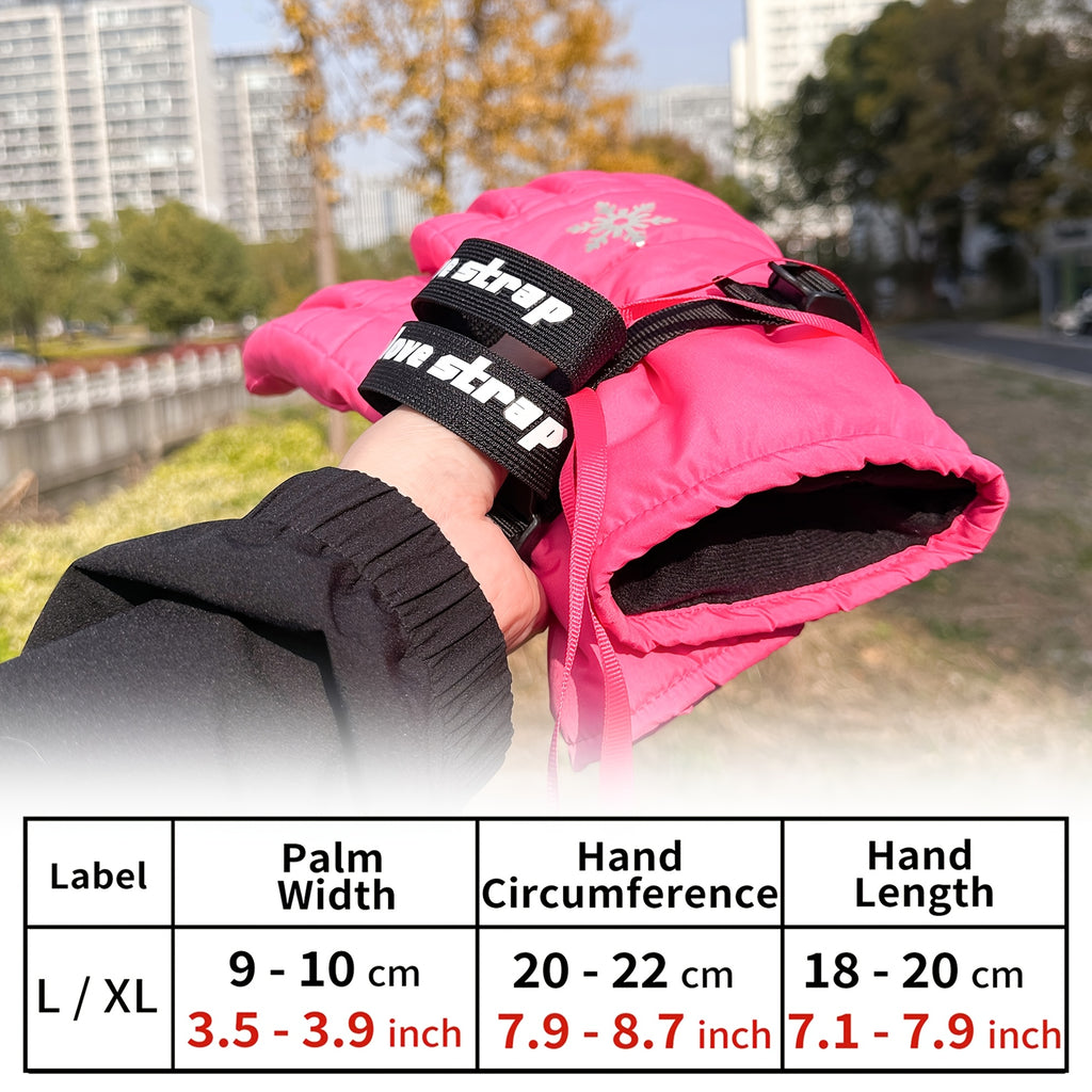 Rose L / XL - Gants + Sangles