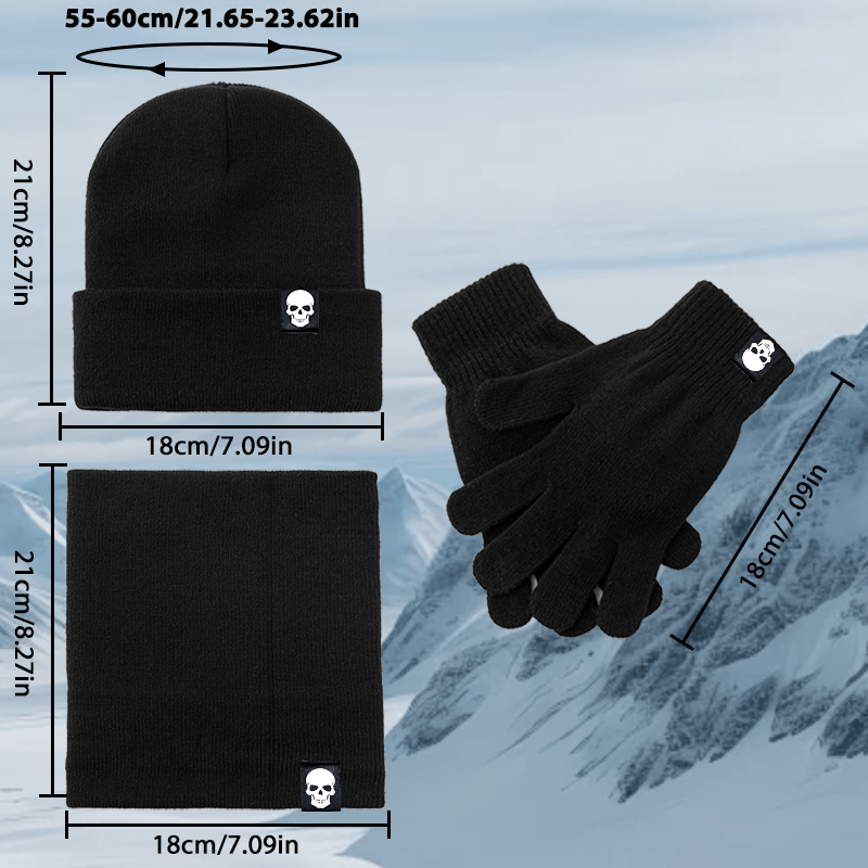 Gants en maille, 5 coloris, gris clair, noir, blanc, couleur marine et rose