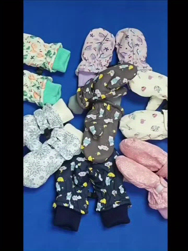 Gants en maille à doublure peluche