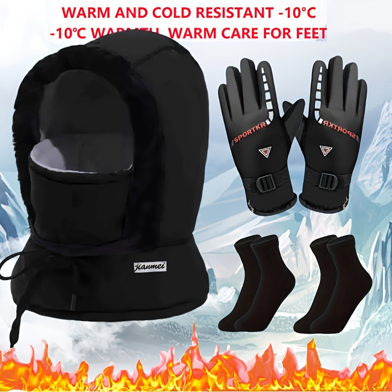Gants coupe-vent thermiques — lot de 3 paires