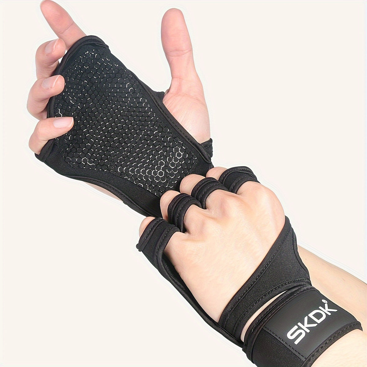 Gants de musculation à sangle de poignet à boucle