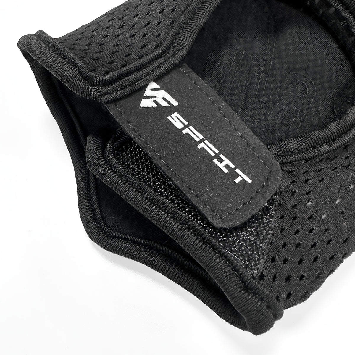 Gants de musculation sans doigts antidérapants, noir