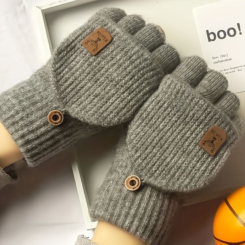 Gants sans doigts de vélo en cachemire