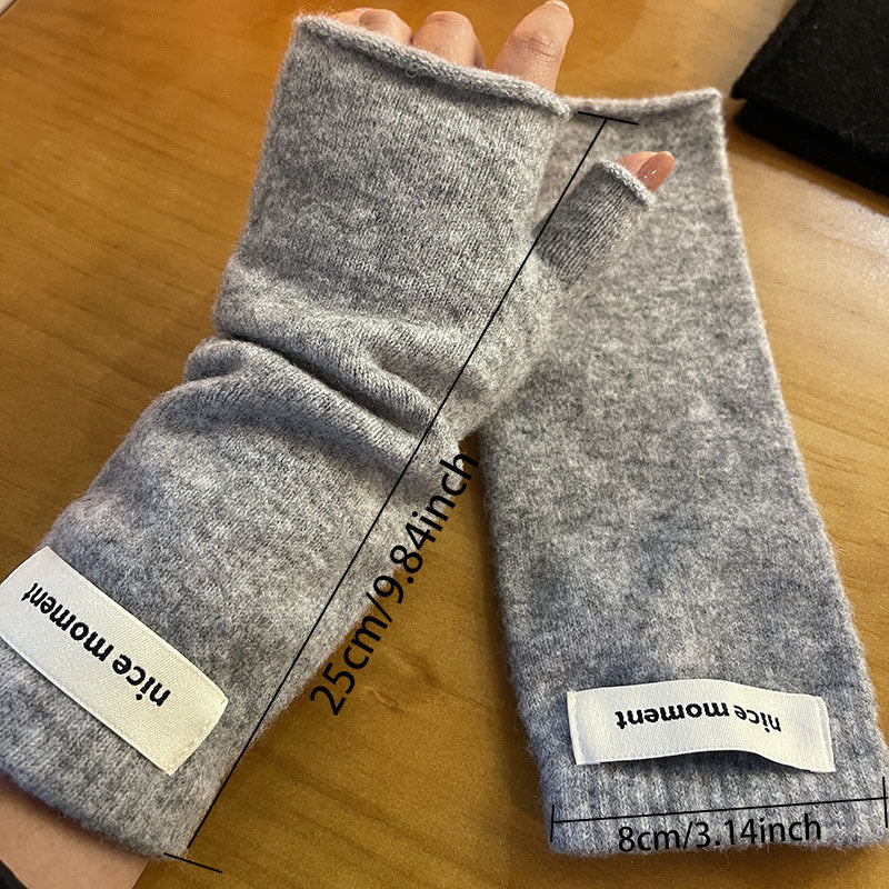 Manchons à passage pour le pouce en maille — lot de 2 paires (modèle 2)