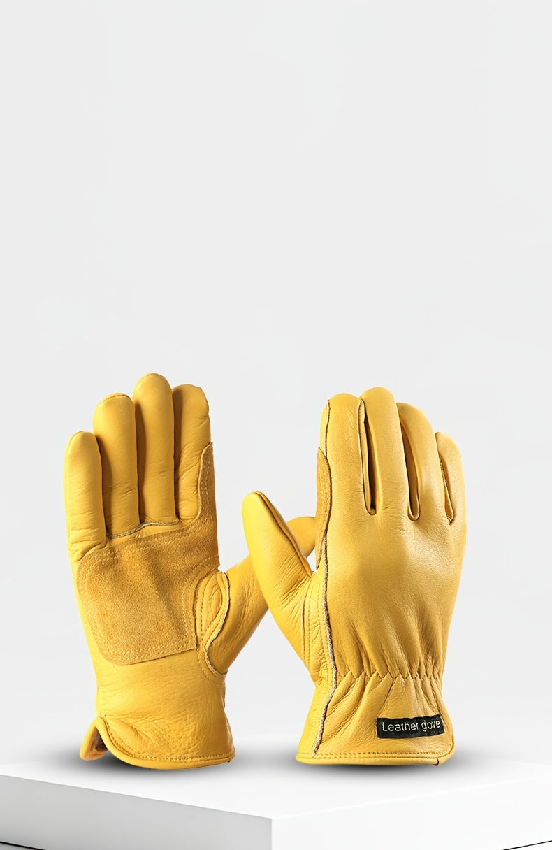 Gants en cuir, 3 coloris