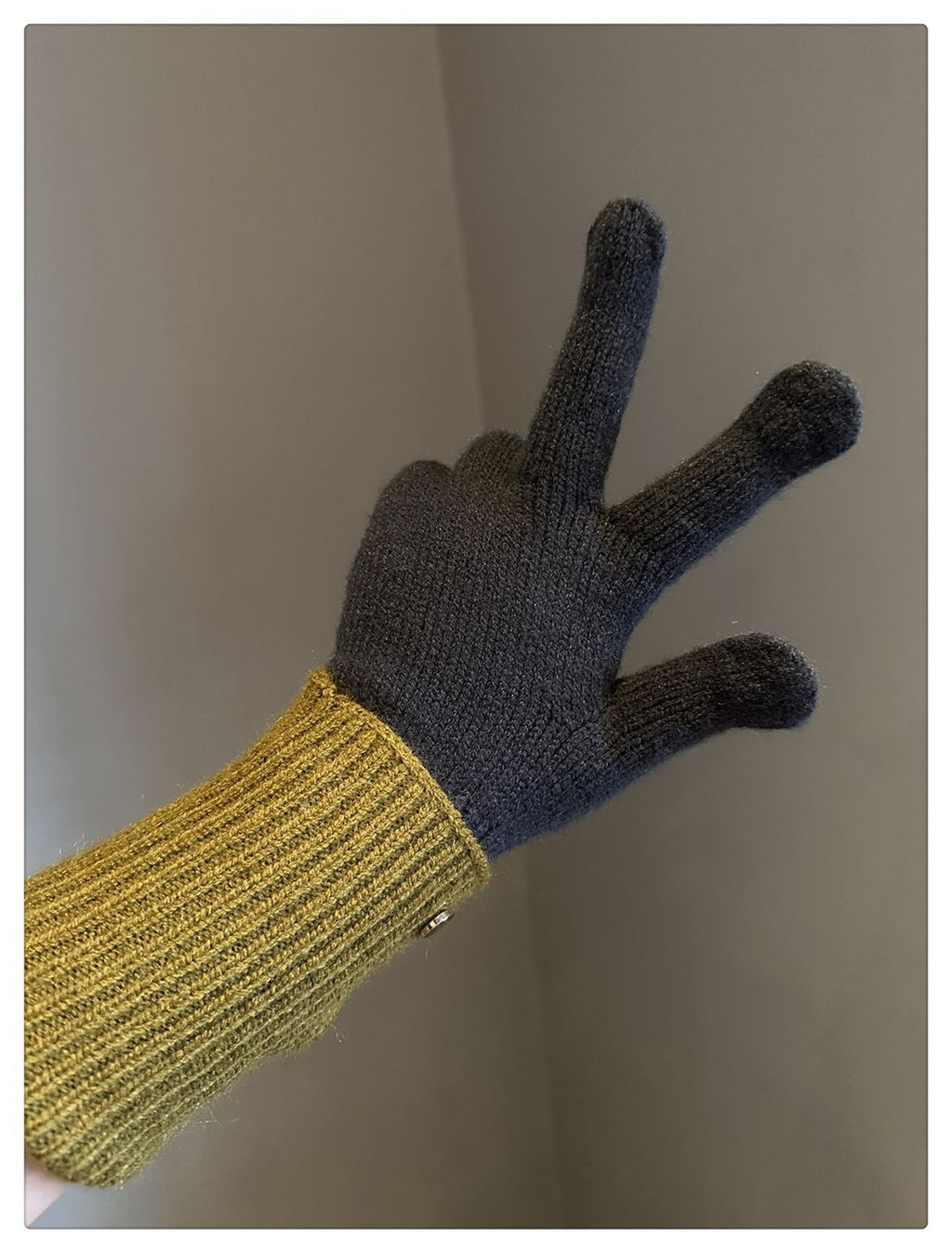 Gants sans doigts doublés en laine